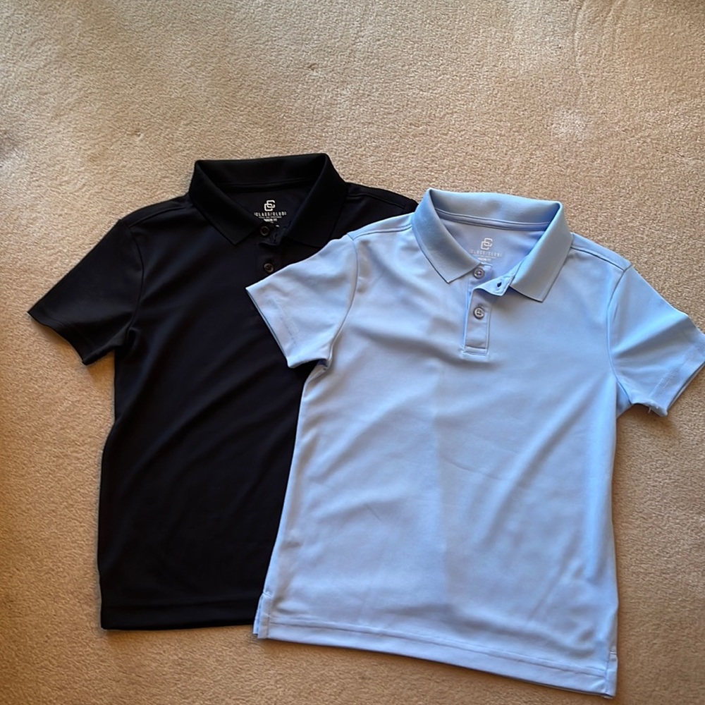 Boys Athletic Polo Shirts - Set of 2